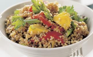burghul and wild rice salad