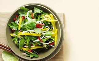 thai herb and mango salad