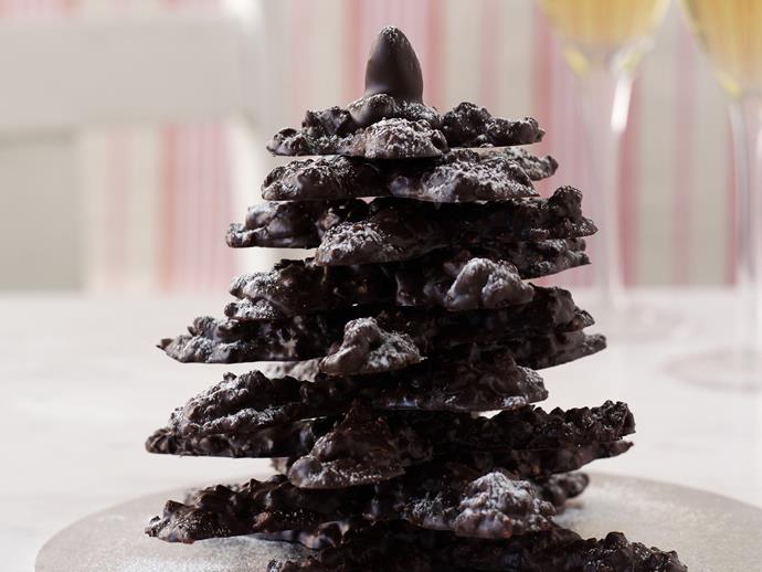 We're all about festive treats this year. This [chocolate hazelnut Christmas trees](https://www.womensweeklyfood.com.au/recipes/chocolate-hazelnut-christmas-tree-6299|target="_blank") takes a little time to make, but is delightful to look at and eat.