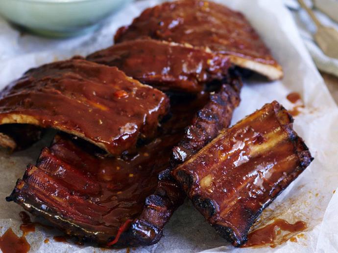 **[American-style spare ribs](http://www.womensweeklyfood.com.au/recipes/american-style-spare-ribs-16477|target="_blank")**