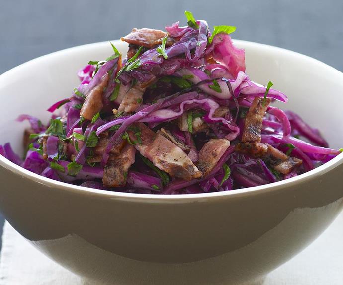 WARM RED CABBAGE & BACON SALAD