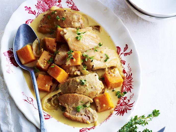 **[Creamy lemon thyme chicken](https://www.womensweeklyfood.com.au/recipes/creamy-lemon-thyme-chicken-13897|target="_blank")**

Lemon thyme has a delicate perfume that infuses the chicken as it slowly cooks down, creating a tender, aromatic dish.