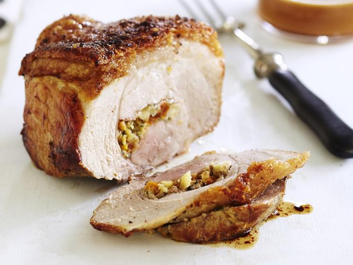 **[Almond and apricot stuffed pork leg](https://www.womensweeklyfood.com.au/recipes/almond-and-apricot-stuffed-pork-leg-13674|target="_blank")**

Almond and apricot stuffed pork leg; great for sharing with friends and family.