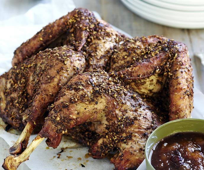 asian-spiced barbecued turkey