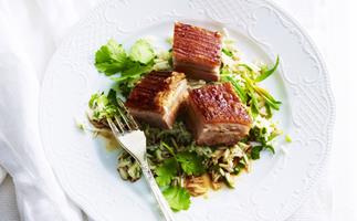 twice cooked asian pork belly