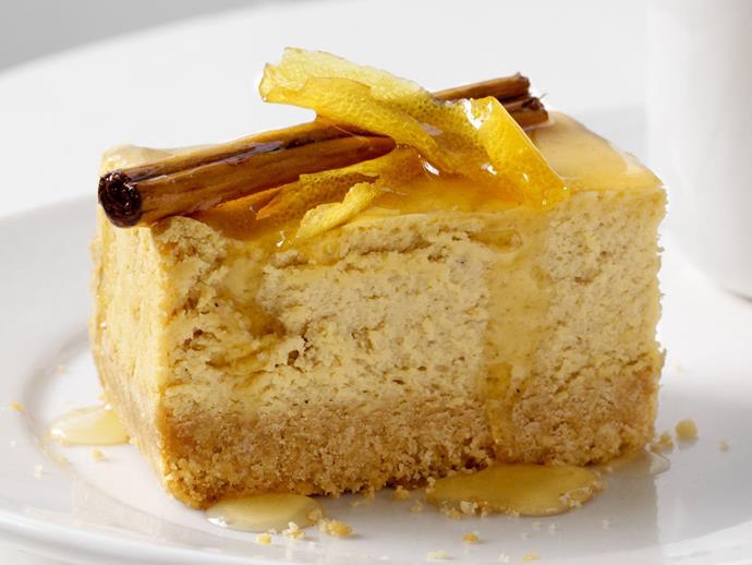 **[Mixed spice with honey syrup cheesecake](https://www.womensweeklyfood.com.au/recipes/mixed-spice-with-honey-syrup-cheesecake-5328|target="_blank")**