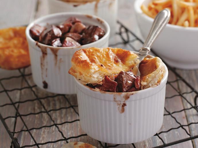 **[Liver, mushroom and bacon pies](https://www.womensweeklyfood.com.au/recipes/liver-mushroom-and-bacon-pies-12395|target="_blank")**