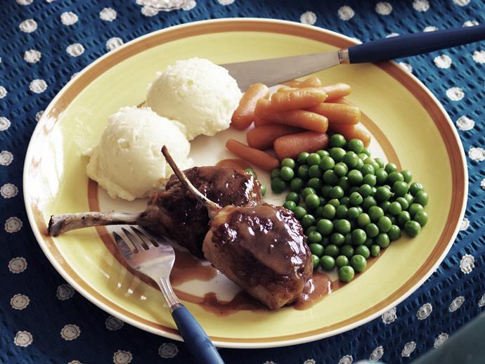 **[Devilled lamb cutlets](https://www.womensweeklyfood.com.au/recipes/devilled-lamb-cutlets-16536|target="_blank")**

These delicious devilled lamb chops are cooked in chutney and soy sauce. A quick and fruity recipe that's delicious served with mash and a classic two veg.