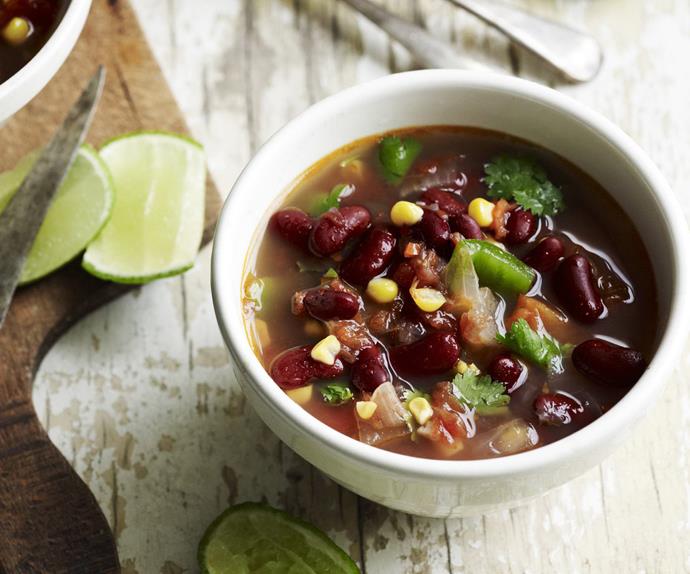 spicy mexican bean soup