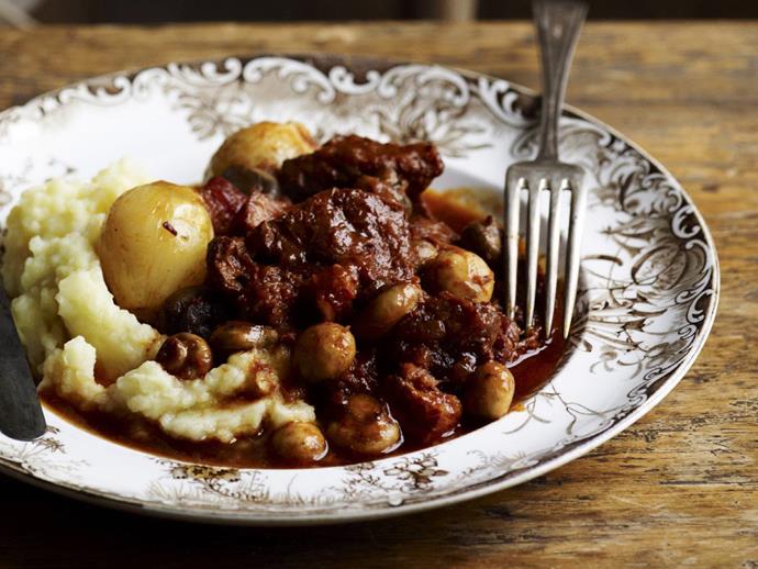 Using a pressure cooker turns the [French classic beef bourguignon](https://www.womensweeklyfood.com.au/recipes/pressure-cooker-beef-bourguignon-16540|target="_blank") from an all-day affair into a convenient weekday dinner.