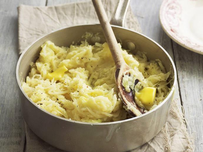 **[Colcannon](https://www.womensweeklyfood.com.au/recipes/colcannon-12081|target="_blank")**

Made from buttery mashed potatoes with either shredded cabbage or kale, colcannon is a classic Irish dish.