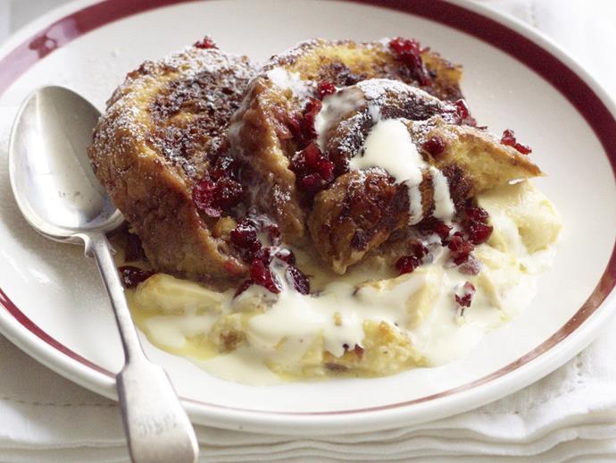 **[Fig and cranberry bread pudding](https://www.womensweeklyfood.com.au/recipes/fig-and-cranberry-bread-pudding-15536|target="_blank")**

Back in the day, bread pudding was a practical (but uninspiring) way to use up cupboard ingredients, and fill hungry bellies. This cranberry and fig bread pudding will show you just how far we've come since then.