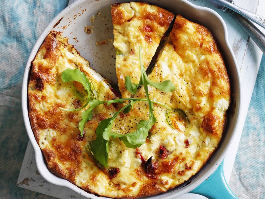 Healthy and filling, this [zucchini flower and tomato frittata](https://www.womensweeklyfood.com.au/recipes/zucchini-flower-and-tomato-frittata-12191|target="_blank") is an instant classic.

