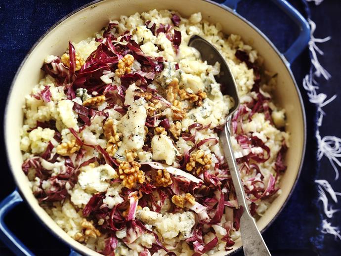 Lovers of punchy flavours won't be able to get enough of this [blue cheese and radicchio baked risotto](https://www.womensweeklyfood.com.au/recipes/blue-cheese-and-radicchio-baked-risotto-12206|target="_blank").