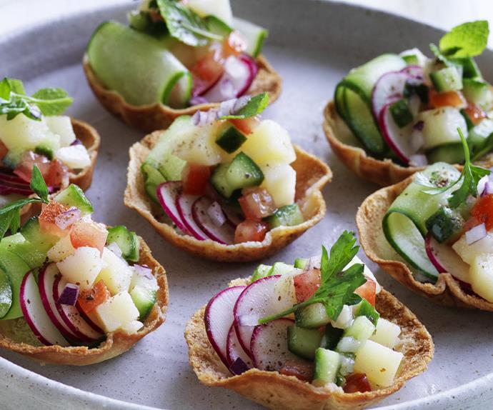 middle-eastern salad cups