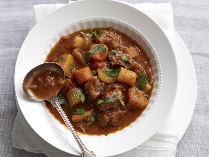 A simple slow-cooked version of the [classic beef and vegetable casserole](https://www.womensweeklyfood.com.au/recipes/simple-beef-and-vegetable-casserole-5081|target="_blank").