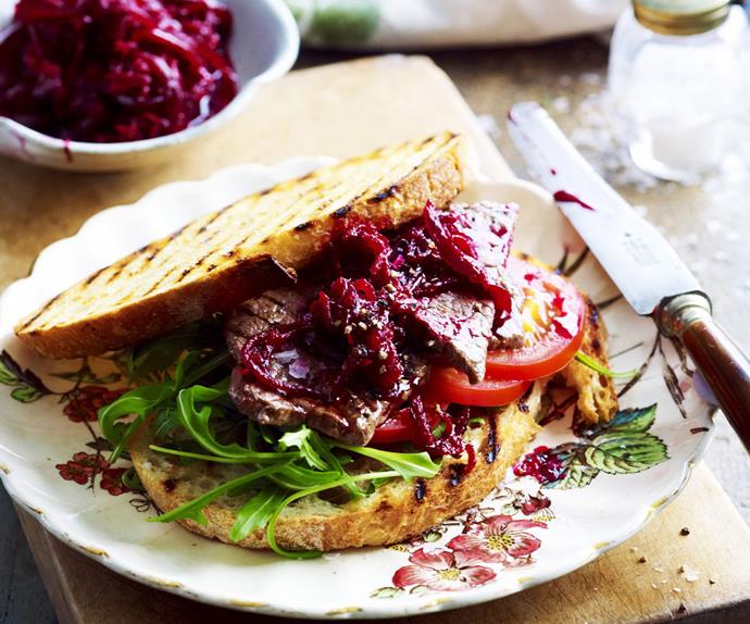 caramelised onion and beetroot relish
