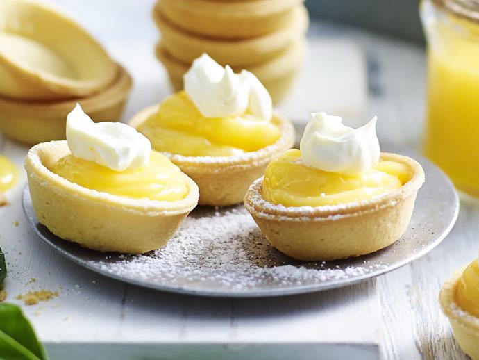 **[Lemon curd tarts](https://www.womensweeklyfood.com.au/recipes/lemon-curd-tarts-11838|target="_blank")**