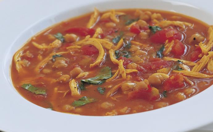 algerian chicken and chickpea soup