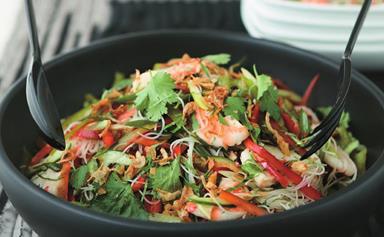 Vietnamese prawn and vermicelli salad