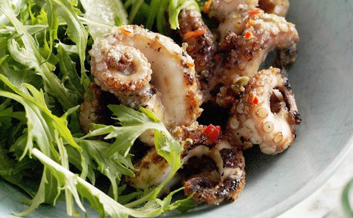 char-grilled octopus salad