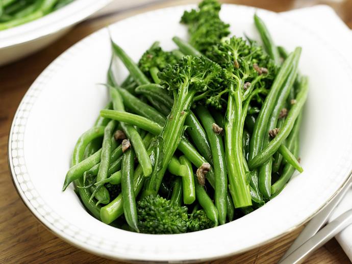 **[Broccolini and beans with garlic and anchovies](https://www.womensweeklyfood.com.au/recipes/broccolini-and-beans-with-garlic-and-anchovies-11633|target="_blank")**

This flavour-packed vegetable dish will make you forget those soggy greens from childhood.