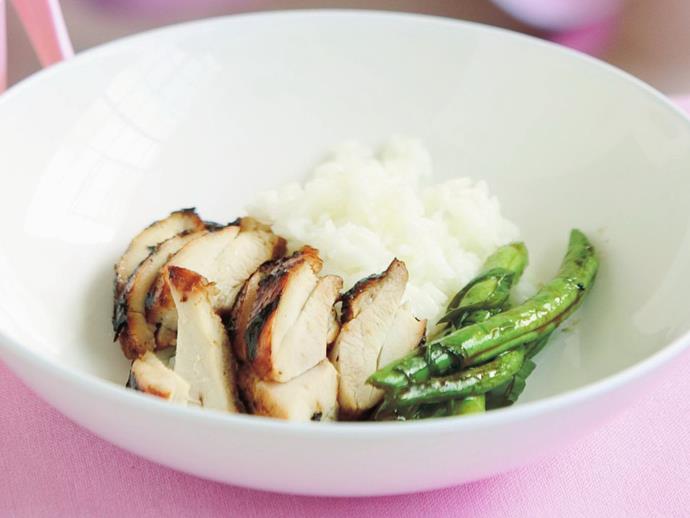 **[Asian grilled chicken with green beans](https://www.womensweeklyfood.com.au/recipes/asian-grilled-chicken-with-green-beans-15592|target="_blank")**

Hoisin sauce is a thick, strongly flavoured sauce that is very common in Chinese cuisine. Its sweet and salty taste works well as a glaze for meat, an addition to stir fries, or as dipping sauce. It is perfect with grilled chicken.