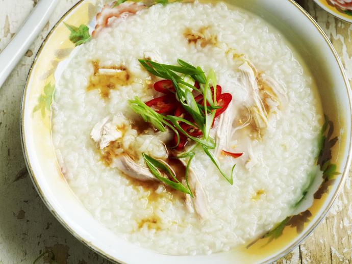 **[Pressure-cooker chicken congee](https://www.womensweeklyfood.com.au/recipes/chicken-congee-11340|target="_blank")**

This Asian savoury rice porridge is a deliciously convenient and warming breakfast that comes together in a flash thanks to a handy pressure cooker.