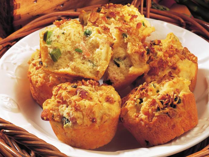 **[Asparagus, salmon and mustard muffins](https://www.womensweeklyfood.com.au/recipes/asparagus-salmon-and-mustard-muffins-11481|target="_blank")**

Whip up a batch of these fluffy savoury muffins with crunchy cheese topping. They're great served warm with butter or packed in a lunchbox.