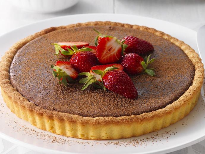 **[Chocolate tart](https://www.womensweeklyfood.com.au/recipes/chocolate-tart-10947|target="_blank")**

Treat yourself to a slice, or two, of this decadent chocolate tart.