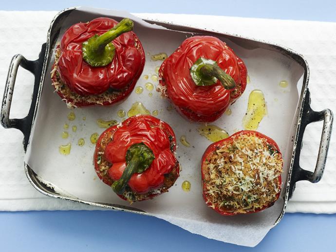 **[Mince and rice stuffed capsicums](https://www.womensweeklyfood.com.au/recipes/stuffed-capsicums-15031|target="_blank")**

Filled with a flavourful savoury mince mixture and baked until they soften and go sweet, these stuffed capsicums will have you going back again and again.