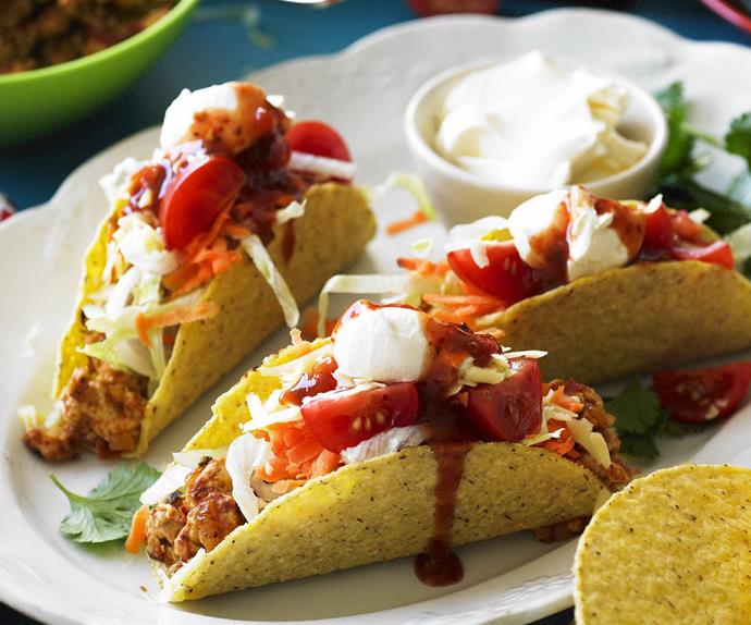 Spicy chicken tacos Australian Women's Weekly Food