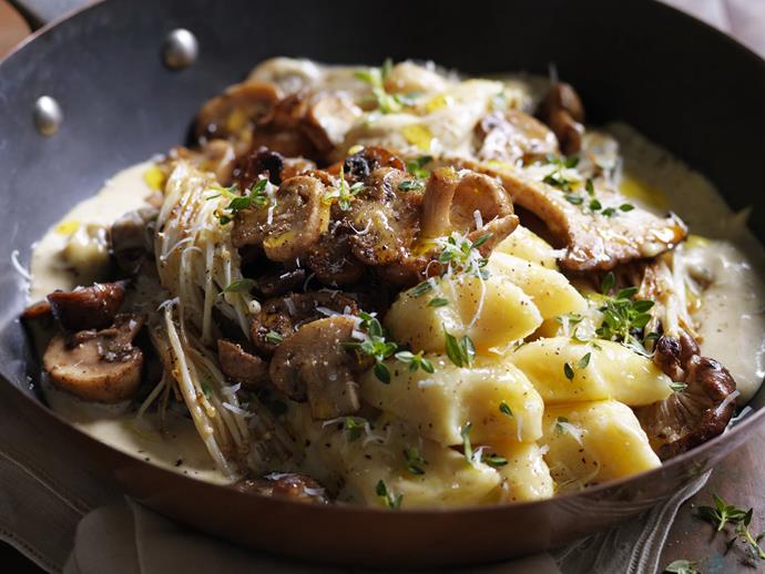 **[Potato gnocchi with mushrooms & thyme](http://www.womensweeklyfood.com.au/recipes/potato-gnocchi-with-mushrooms-and-thyme-4652|target="_blank")**