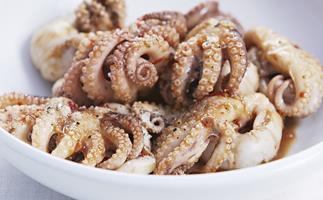 chilli garlic octopus