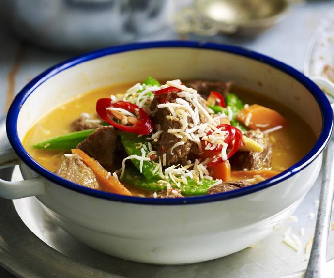 thai beef and coconut curry