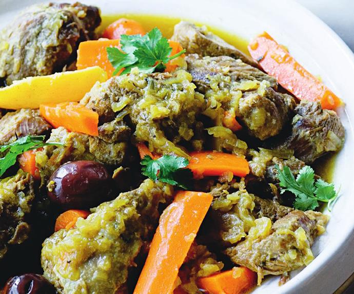 Lamb tagine with baby carrots