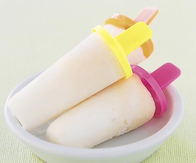 vanilla-caramel swirl ice-cream blocks