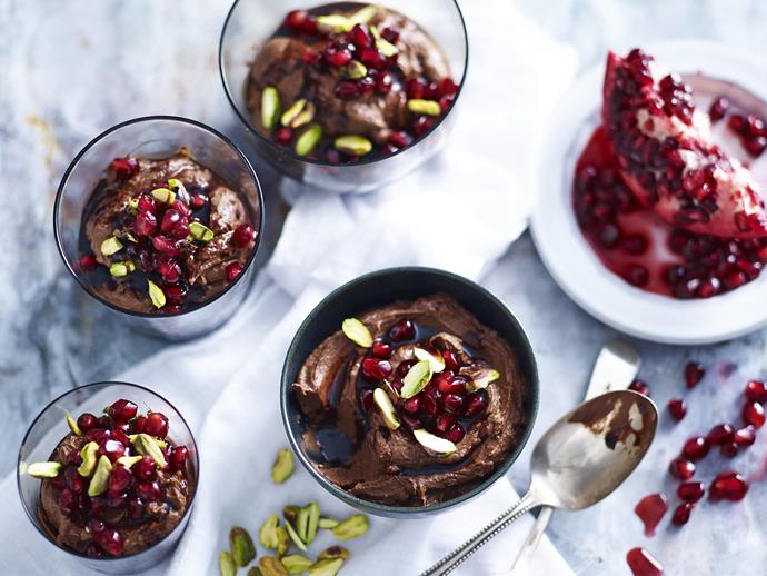 **[Dark chocolate & ricotta mousse](https://www.womensweeklyfood.com.au/recipes/dark-chocolate-and-ricotta-mousse-10529|target="_blank")**

The best thing about this chocolate mousse is that it can be served the minute it is made. If you do wish to make it a day ahead, refrigerate, covered, then bring to room temperature before serving. You could also top each serving with cherries.