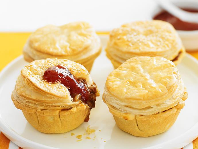 **[Party pies](https://www.womensweeklyfood.com.au/recipes/party-pies-4067|target="_blank")**