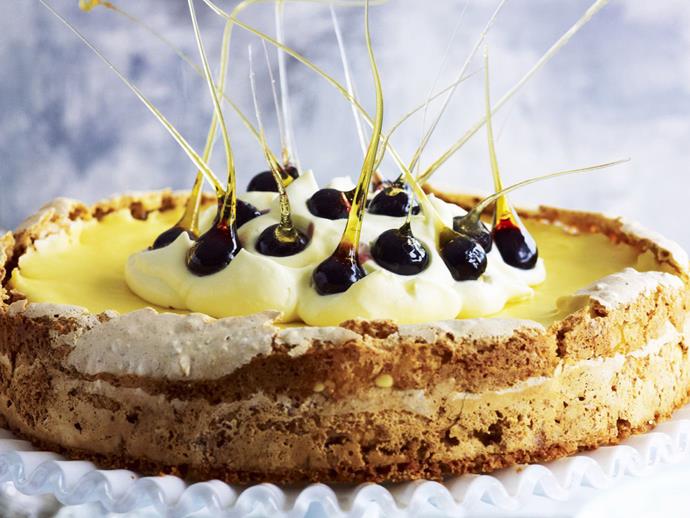 **[Lemon curd meringue cake with blueberries](https://www.womensweeklyfood.com.au/recipes/lemon-curd-meringue-cake-with-blueberries-4161|target="_blank")** Toffee-dipped blueberries give this light lemon curd cake a real wow factor. Prepare it ahead of time as the cake needs to be chilled for a few hours.
