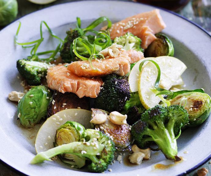 broccoli & ocean trout salad