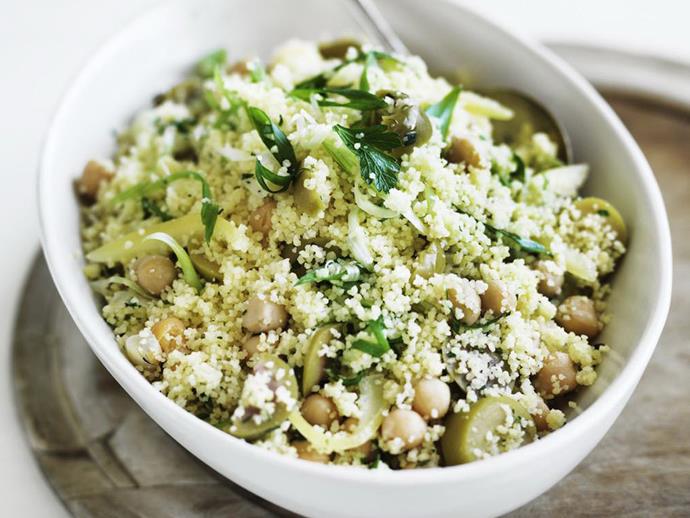 **[Preserved lemon and olive couscous](https://www.womensweeklyfood.com.au/recipes/preserved-lemon-and-olive-couscous-3842|target="_blank")**