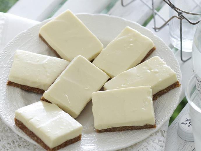 **[Lemon cheesecake squares](https://www.womensweeklyfood.com.au/recipes/lemon-cheesecake-squares-9833|target="_blank")**

Satisfy your sweet tooth with this zesty and creamy slice.