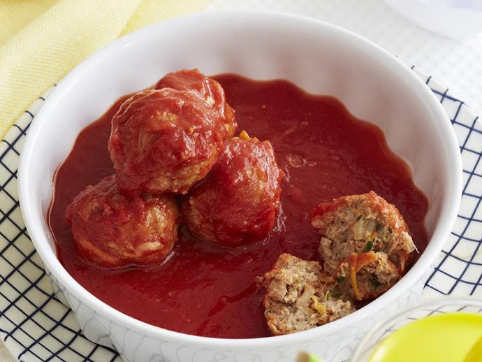 An easy dish of [turkey meatballs with simple tomato sauce](https://www.womensweeklyfood.com.au/recipes/turkey-meatballs-with-simple-tomato-sauce-9886|target="_blank") for all ages to enjoy.