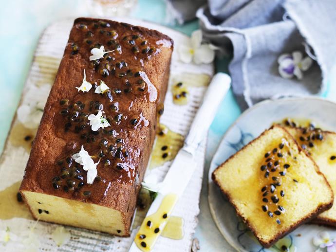 **[Passionfruit cake with orange blossom and mint tea syrup](https://www.womensweeklyfood.com.au/recipes/passionfruit-cake-with-orange-blossom-and-mint-tea-syrup-3971|target="_blank")**