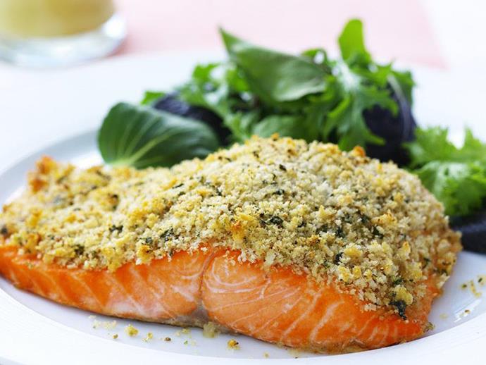 **[Roast salmon with spicy herb crust](https://www.womensweeklyfood.com.au/recipes/roast-salmon-with-spicy-herb-crust-3990|target="_blank")**