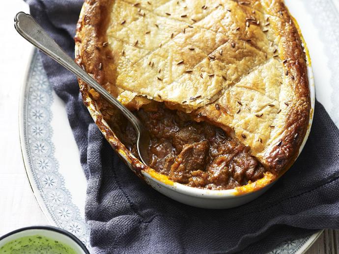 [Rogan josh lamb pie with coriander chutney](https://www.womensweeklyfood.com.au/recipes/rogan-josh-lamb-pie-with-coriander-chutney-3643|target="_blank")