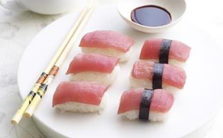 Hand-moulded sushi