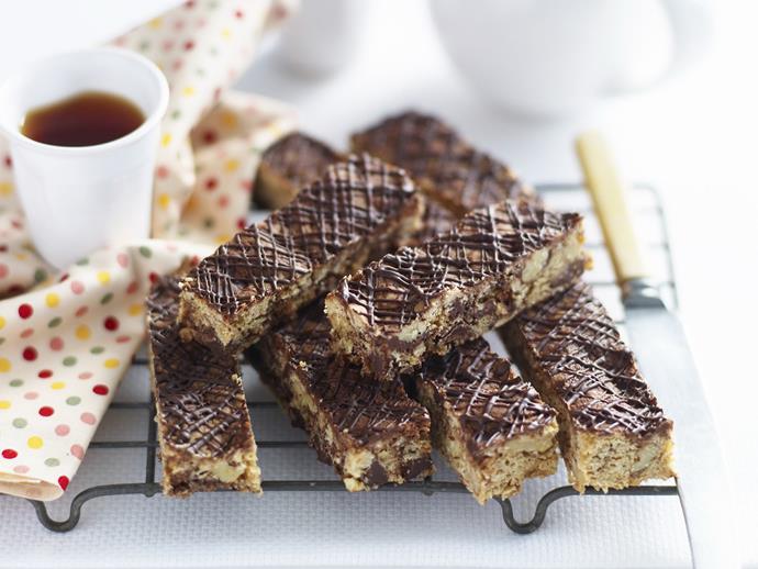 **[Double chocolate slice](http://www.womensweeklyfood.com.au/recipes/double-chocolate-slice-8969|target="_blank")**