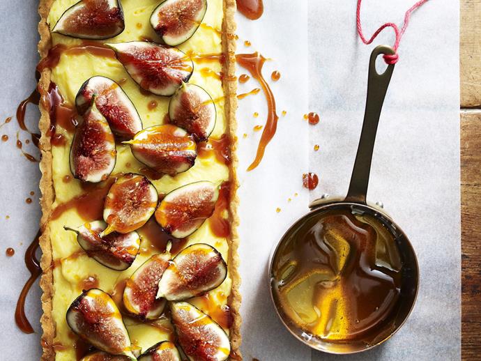 **[Walnut and toffeed fig tart](https://www.womensweeklyfood.com.au/recipes/walnut-and-toffeed-fig-tart-9176|target="_blank")**

This dessert looks and tastes amazing. The drizzling of toffee finishes it off beautifully; the toffee will begin to dissolve within 10 minutes of drizzling it over the figs, so it is best made immediately before serving.